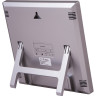 Метеостанция (настенные часы) BRESSER TemeoTrend JC LCD с радиоуправлением, серебристая 73269